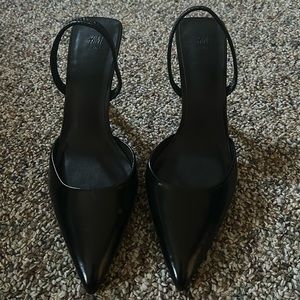 H&M black kitten heels size US 9.5 UK 40
